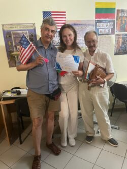 С судьёй, режиссёром Михаилом Галкиным, Театр русского актёра, Нью-Йорк